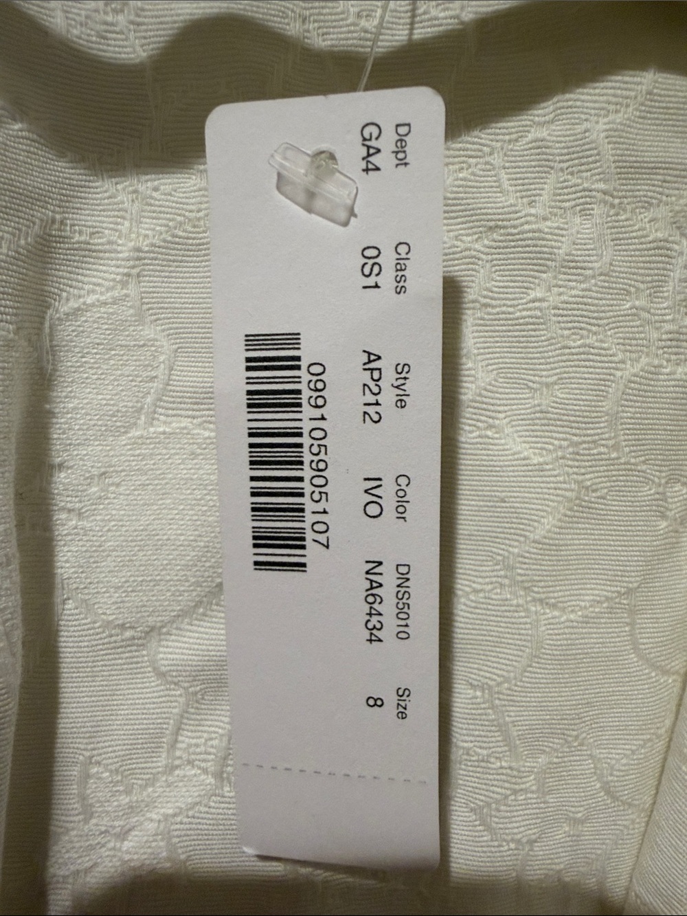 J. Crew Cream Embossed Drawstring Utility Jacket - Picture 2 of 8